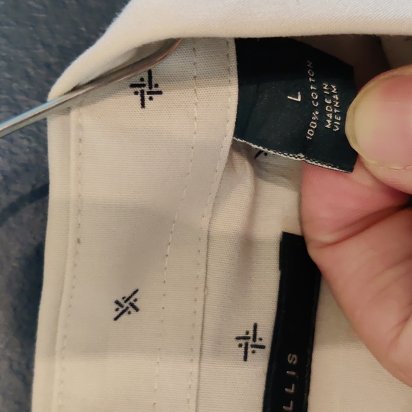 Perry Ellis contemporary men's button down patterned shirt, size Large - Picture 4 of 5